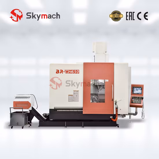 5 Axis Continuous and Simultaneous CNC Machining Center for Processing Bronze and Zinc
